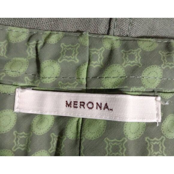 Merona Pants Ladies 24W Green Linen Blend - Picture 4 of 6